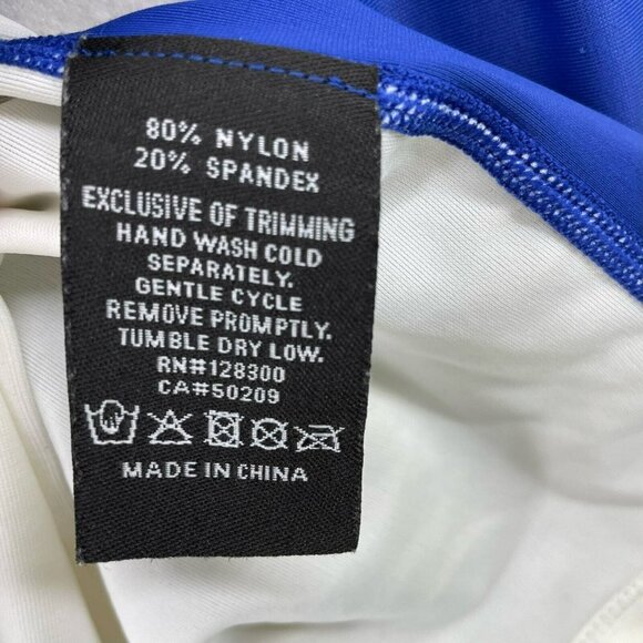 Easton Power Surge Shirt Men Sz XL White Blue Colorblock High Performance Fitted - Picture 12 of 13